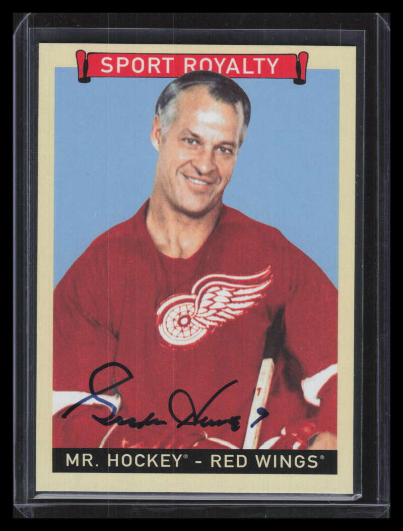 2008 Upper Deck Goudey Sport Royalty Autographs HO Gordie Howe Auto SP