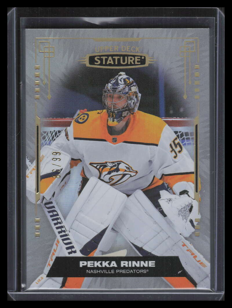 2021-22 Upper Deck Stature Photo Variant 27 Pekka Rinne 86/99