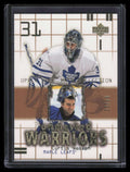 SOLD 154624 2001-02 UD Mask Collection Gold 189 Curtis Joseph UW 23/50 Unmasked Warriors