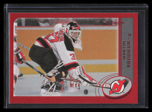 2002-03 Topps O-Pee-Chee Red 3 Martin Brodeur 81/100