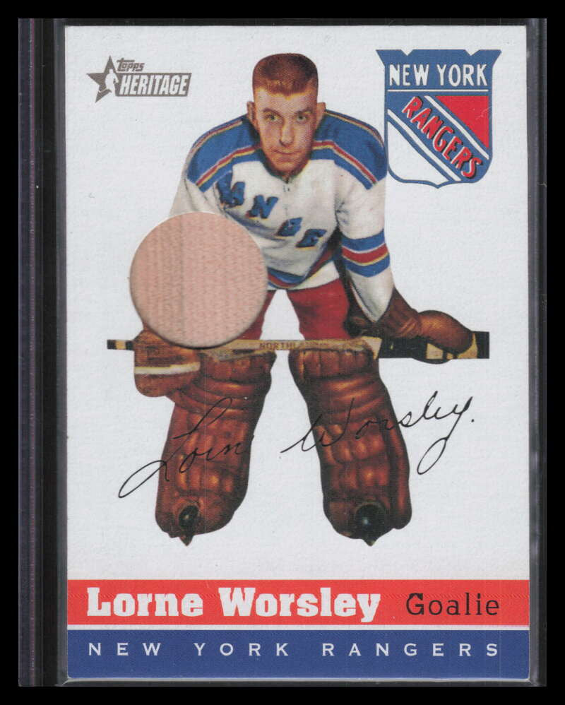 2000-01 Topps Heritage Arena Relics OSALW Lorne Gump Worsley Seat