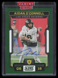 2023 Score Signatures Green 310 Aidan O'Connell Rookie Auto