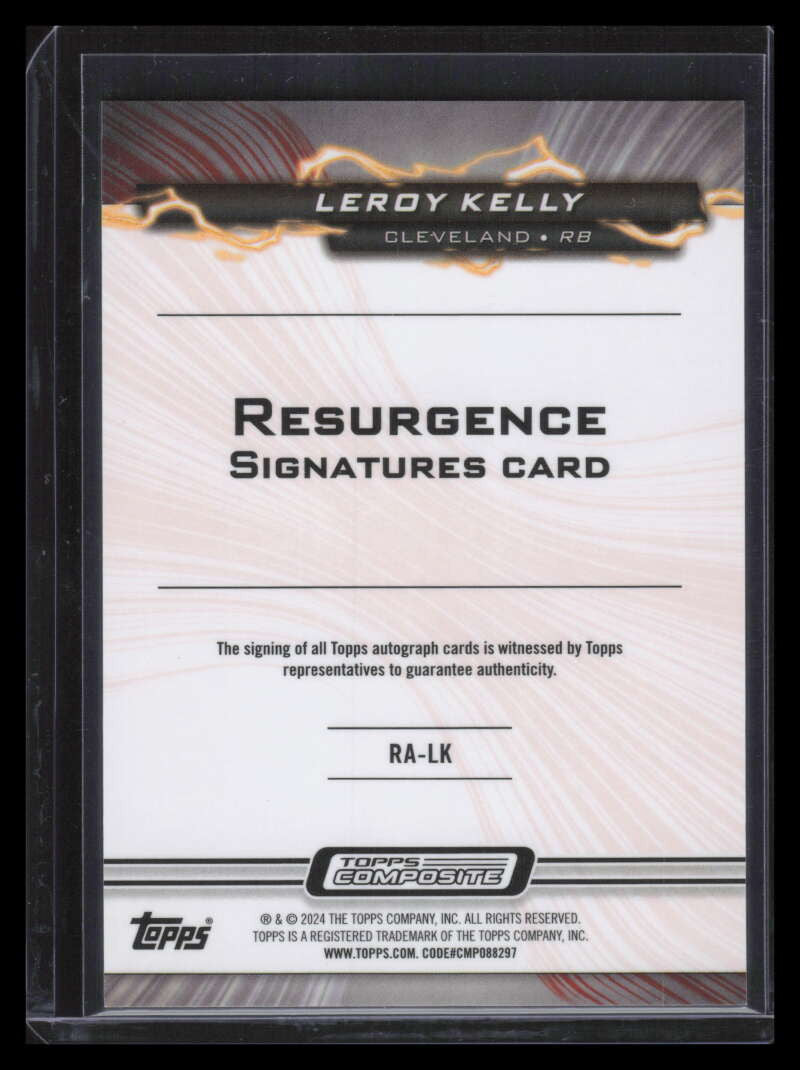 2023 Topps Composite Resurgence Autographs Green Surge Leroy Kelly Auto 5/25