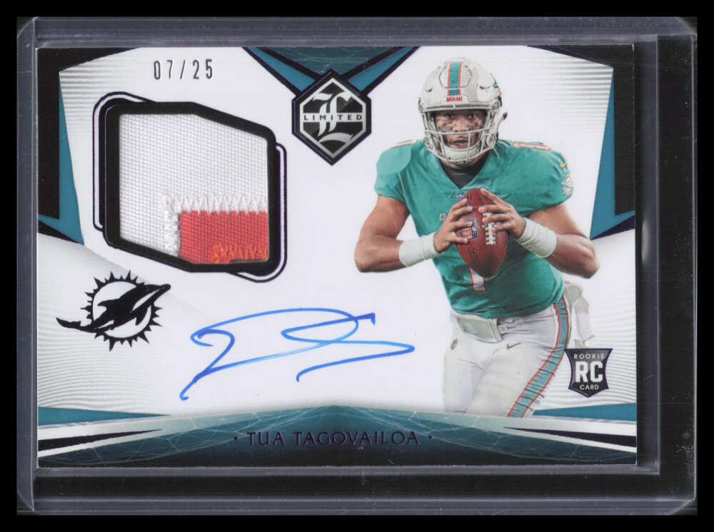 2020 Limited Amethyst Spotlight 102 Tua Tagovailoa Rookie Patch Auto 7/25