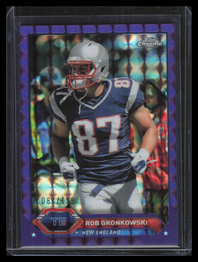 2023 Topps Composite Chrome Purple Geometric Refractor 27 Rob Gronkowski 88/199