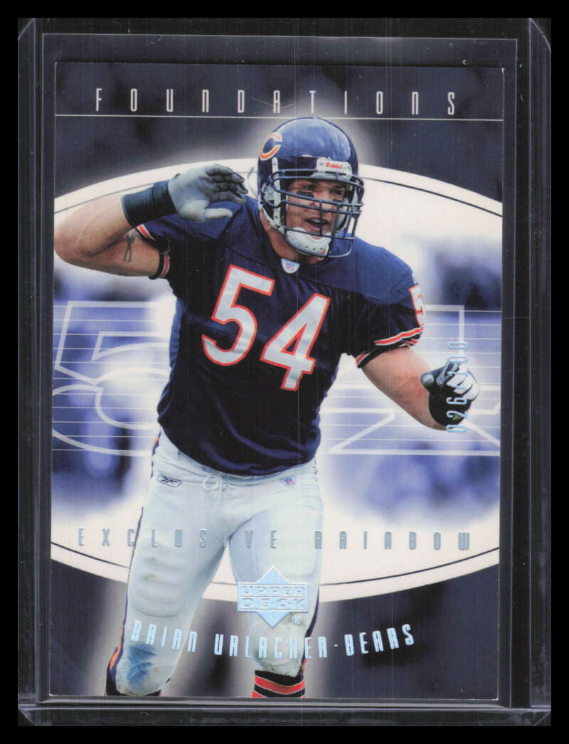 2004 Upper Deck Foundations Exclusive Rainbow Silver 17 Brian Urlacher 26/100