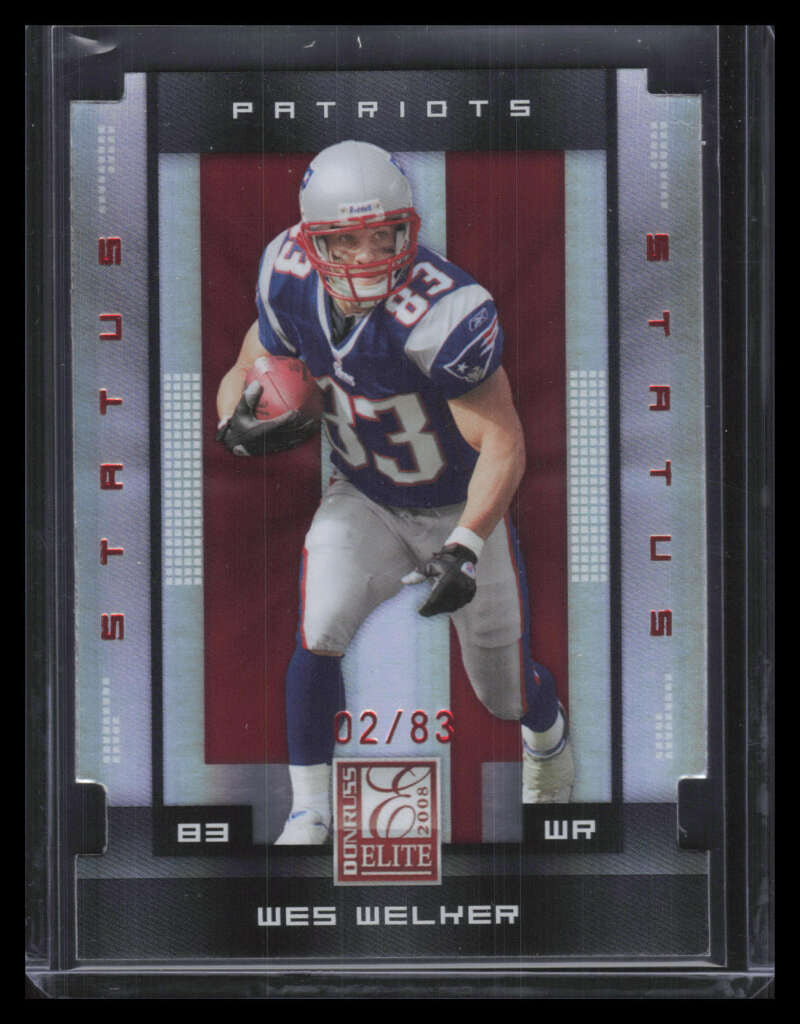 2008 Donruss Elite Status 60 Wes Welker 2/83