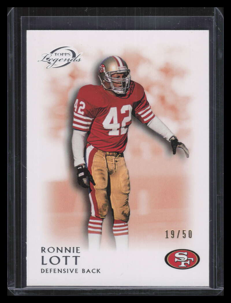 2011 Topps Legends Orange 72 Ronnie Lott 19/50