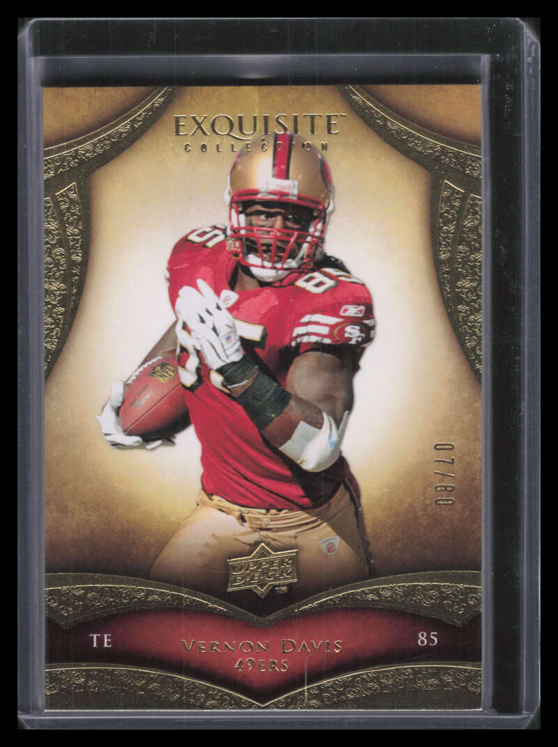 2009 Exquisite Collection 92 Vernon Davis 7/80