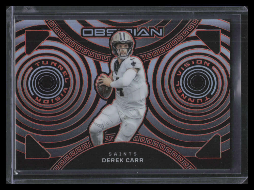 2023 Panini Obsidian Tunnel Vision Electric Etch Orange 20 Derek Carr 63/65
