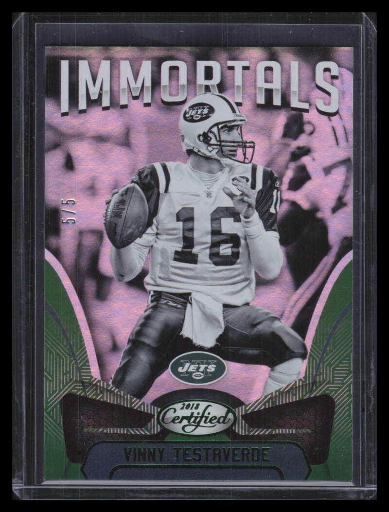 2018 Certified Mirror Green 109 Vinny Testaverde IMM 5/5 Immortals