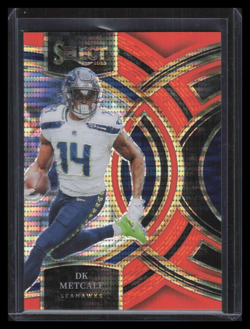 2023 Select Prizm Neon Orange Pulsar Refractor 170 DK Metcalf 4/7 Premier