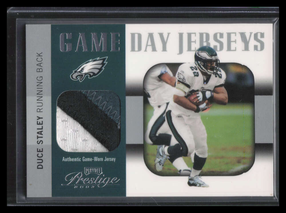 2003 Playoff Prestige Game Day Jerseys gdj26 Duce Staley Patch