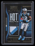 2018 Panini Playbook Hot Routes Jerseys Prime 31 D. J. Moore Rookie Patch 40/50