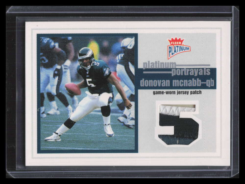 2003 Fleer Platinum Portrayals Jersey Patches PPPDM Donovan McNabb Patch 52/100