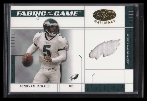 2003 Leaf Certified Materials Fabric of the Game 72lo Donovan McNabb Jersey 6/25