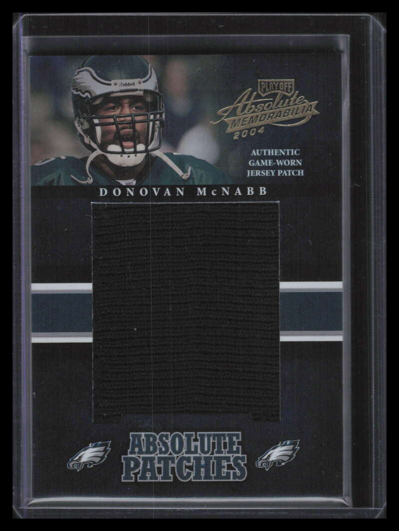 2004 Absolute Memorabilia Absolute Patches ap11 Donovan McNabb Jumbo Patch 14/25