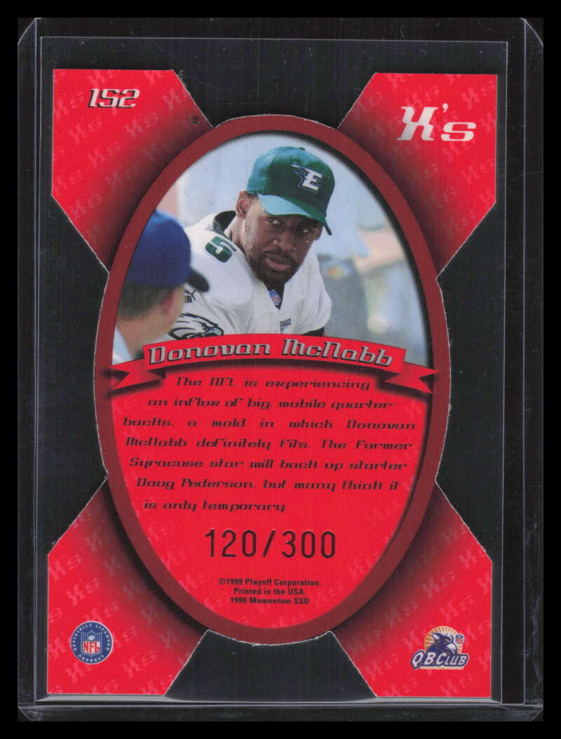 1999 Playoff Momentum SSD X's 152 Donovan McNabb Rookie 120/300