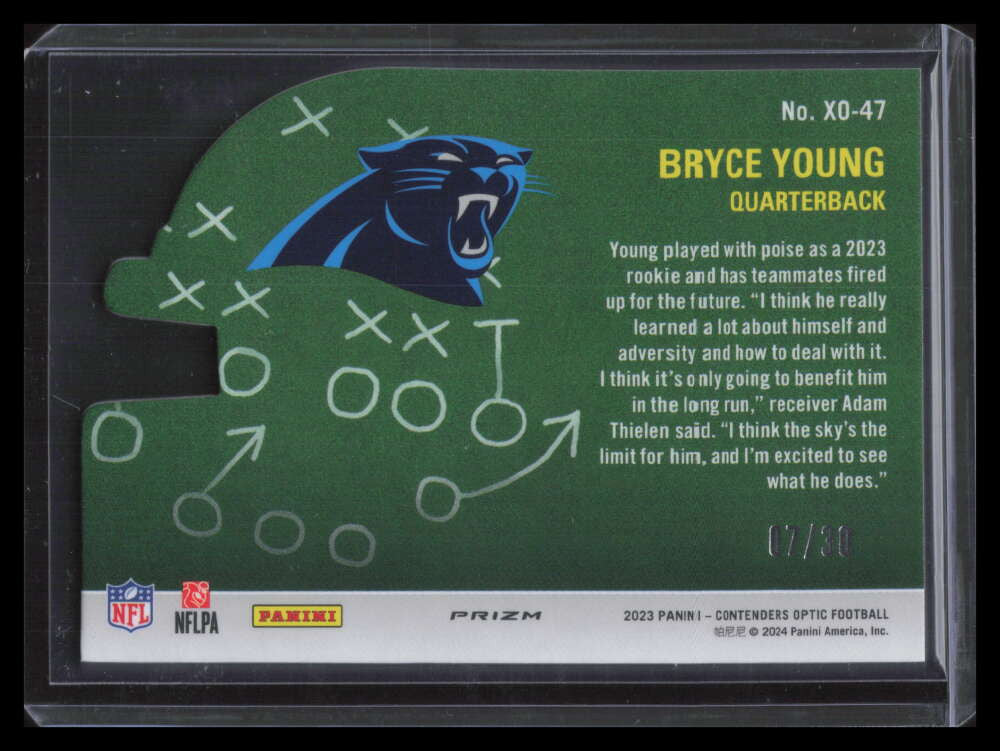 2023 Panini Contenders Optic Xs and Os Green Pulsar 47 Bryce Young Rookie 7/30
