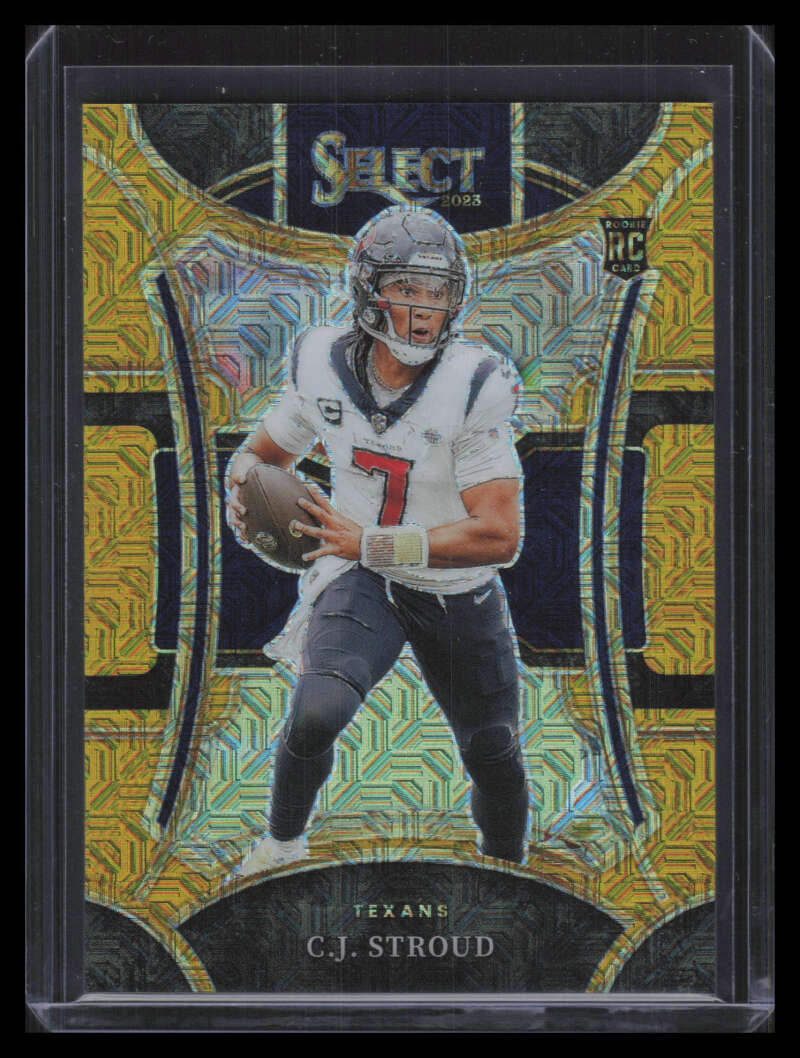 2023 Select Prizm Gold Refractor 438 CJ Stroud Rookie 9/10 Suite Level