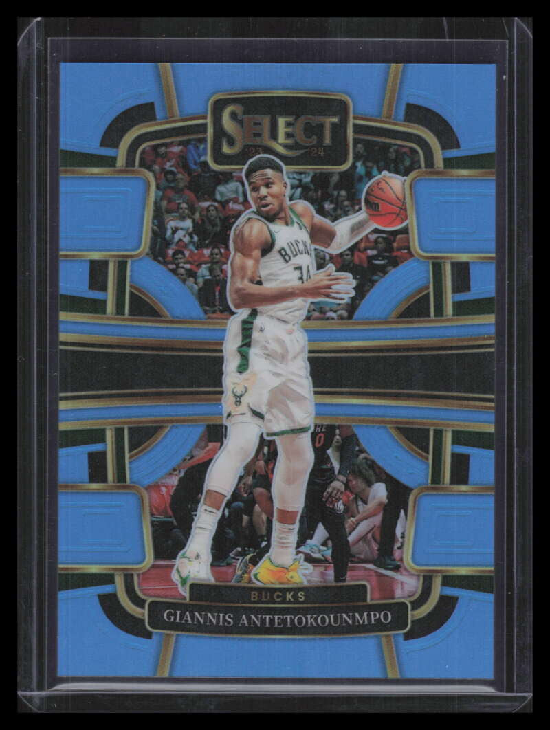 2023-24 Select Prizms Light Blue Refractor 60 Giannis Antetokounmpo 273/299