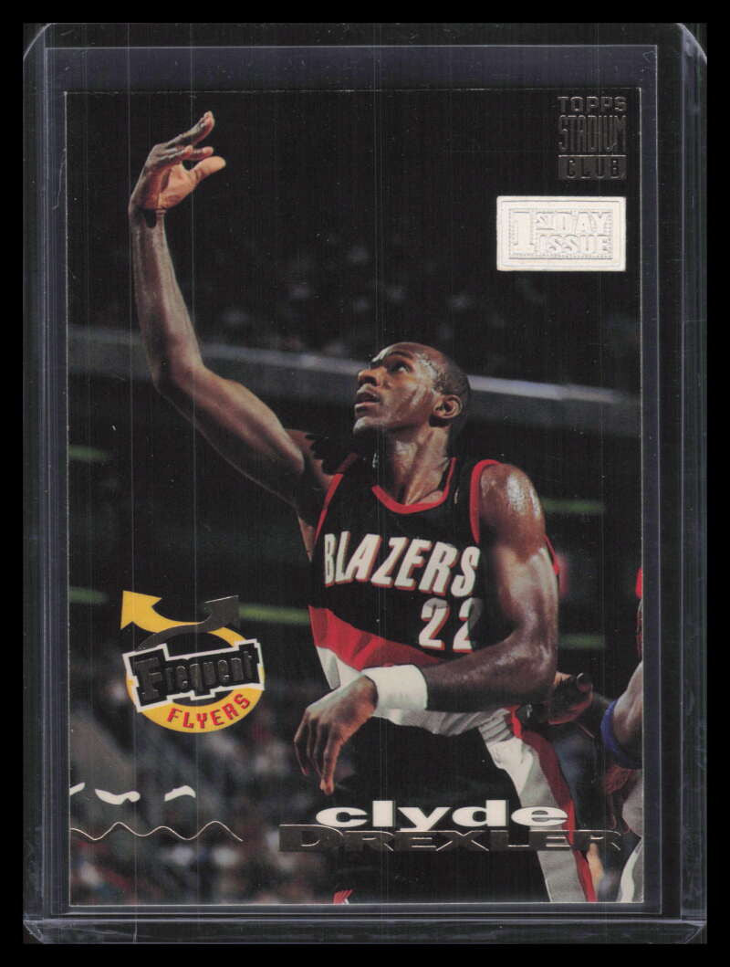 1993-94 Stadium Club First Day Issue 354 Clyde Drexler FF /1000 Frequent Flyers