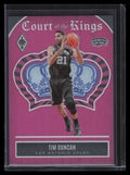 2023-24 Panini Phoenix Court of the Kings Pink 2 Tim Duncan 71/99