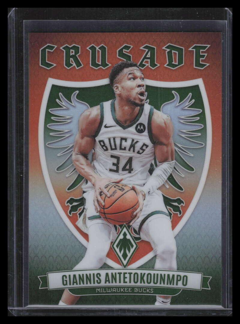 2023-24 Panini Phoenix Crusade Orange 1 Giannis Antetokounmpo 48/49