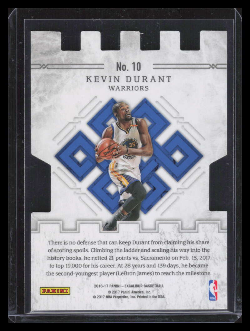 2016-17 Panini Excalibur Storm the Castle Purple 10 Kevin Durant 46/49