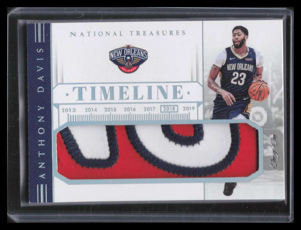 2018-19 Panini National Treasures Timeline Super Prime Anthony Davis Patch 1/1