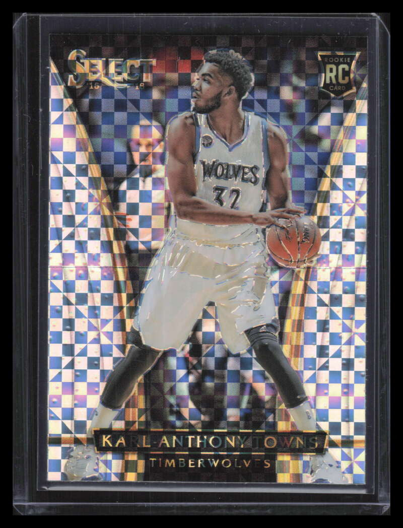 2015-16 Select Prizms Silver Refractor 268 Karl-Anthony Towns Rookie Courtside