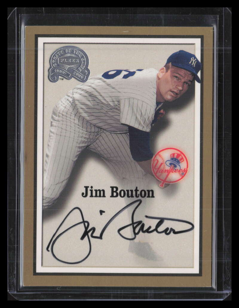 2000 Greats of the Game Autographs 10 Jim Bouton Auto ID: 155188