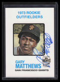 2001 Topps Archives Autographs taa137 Gary Matthews Auto