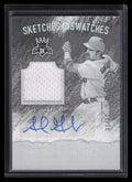 2017 Diamond Kings Sketches and Swatches SSAG Adrian Gonzalez Jersey Auto 5/20