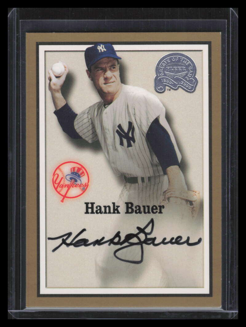 2000 Greats of the Game Autographs 2 Hank Bauer Auto