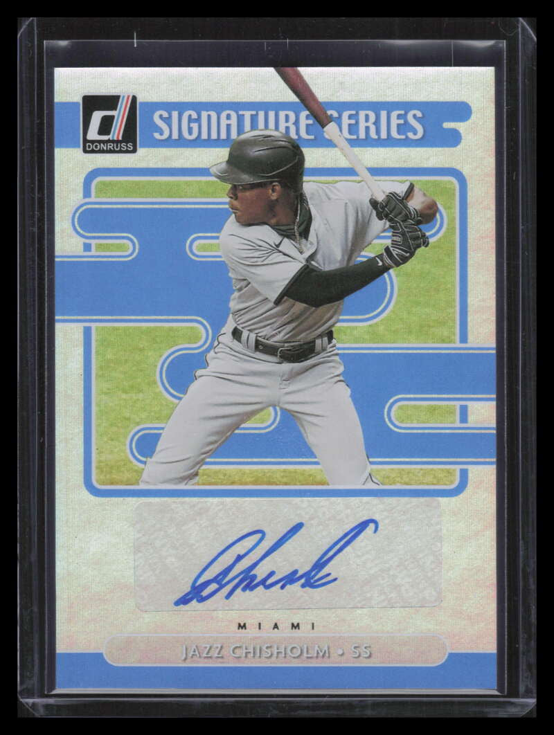 2021 Donruss Signature Series 27 Jazz Chisholm Jr. Rookie Auto