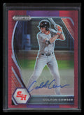2021 Panini Prizm Draft Autographs Red Purple Hyper Colton Cowser Rookie Auto