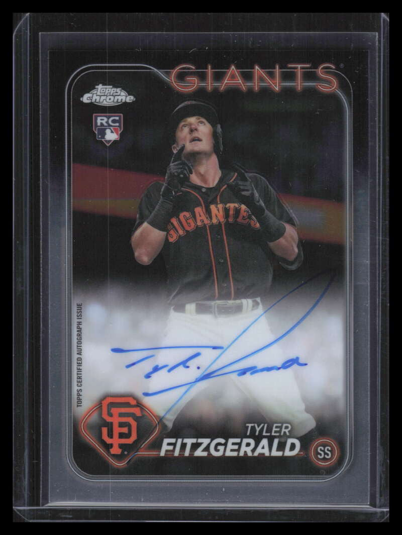 DELETE 155207 2024 Topps Chrome Rookie Autographs RATF Tyler Fitzgerald Rookie Auto