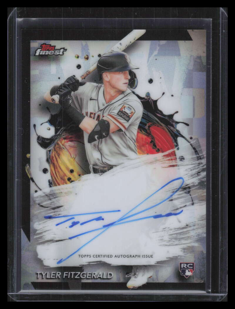 DELETE 155209 2024 Finest Autographs Refractor FATF Tyler Fitzgerald Rookie Auto