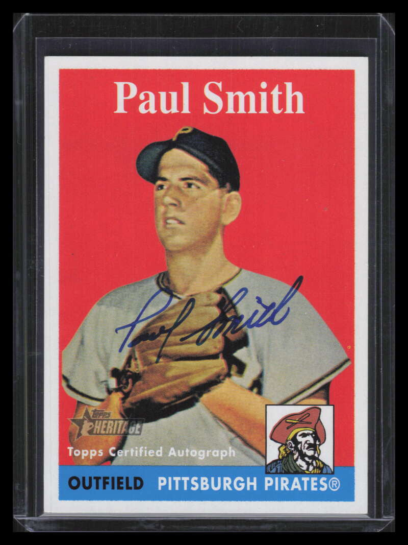 2007 Topps Heritage Real One Autographs PS Paul Smith Auto /200