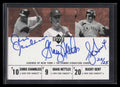 2001 Upper Deck Legends of NY Tri-Combo Nettles Dent Chambliss Triple Auto 22/25