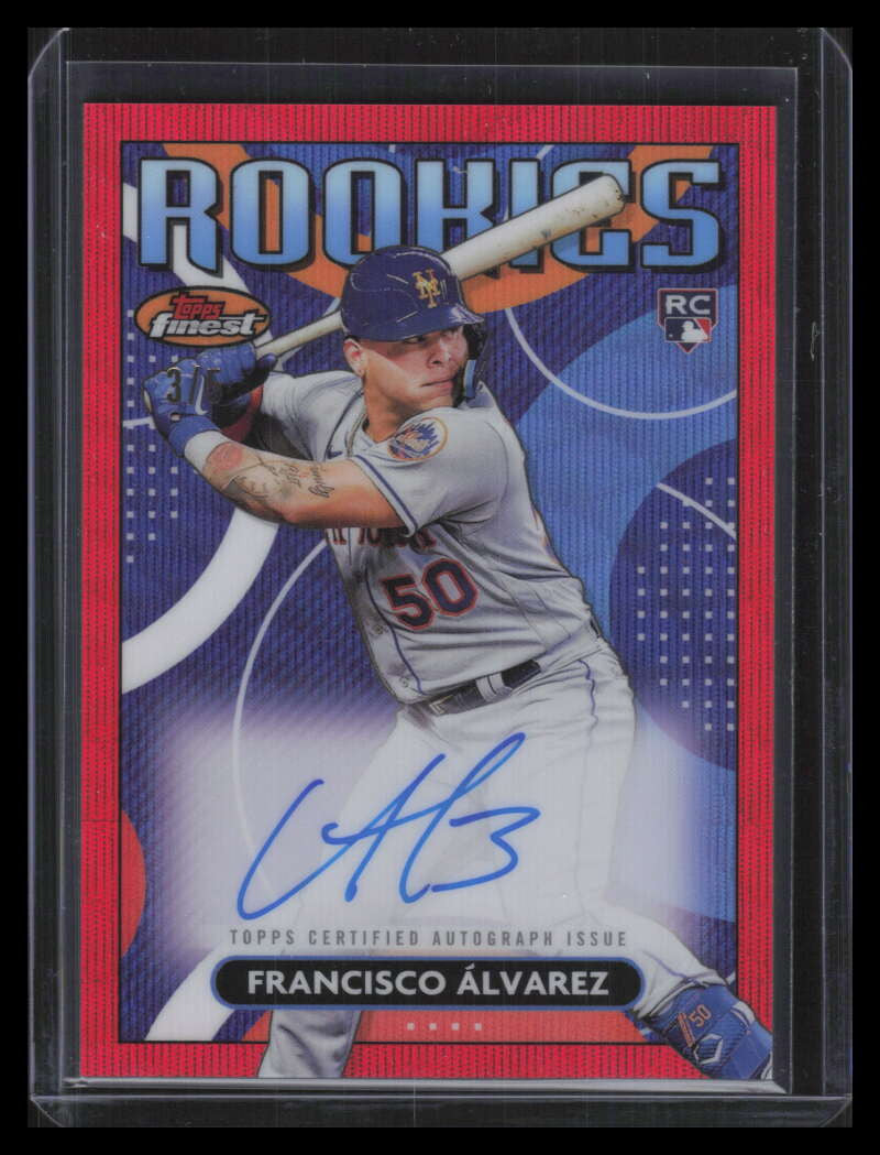 2023 Finest Variation Autograph Red Wave Refractor Francisco Alvarez RC Auto 3/5