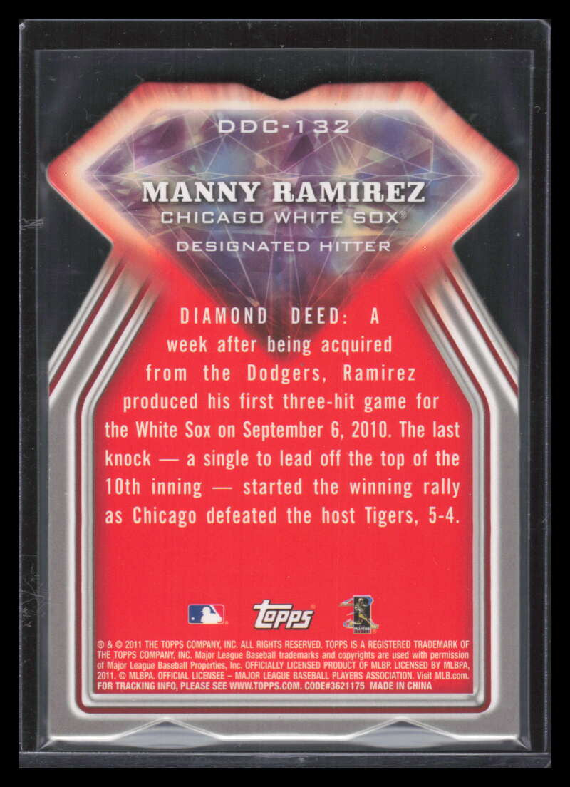 SOLD 155316 2011 Topps Diamond Die Cut ddc132 Manny Ramirez