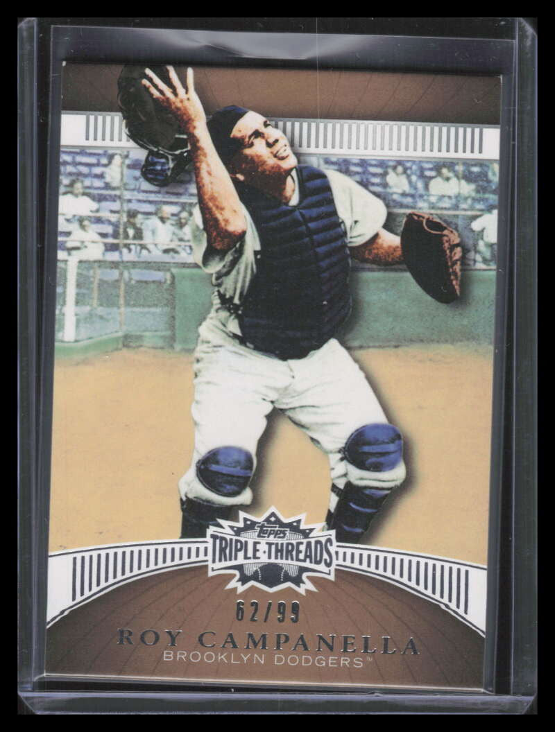 2010 Topps Triple Threads Gold 57 Roy Campanella 62/99