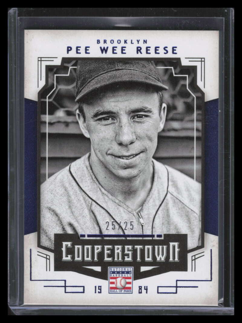 2015 Panini Cooperstown Blue 74 Pee Wee Reese 25/25