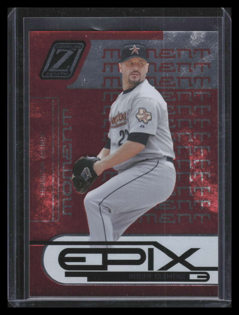 2005 Zenith Epix Orange Moment 12 Roger Clemens 239/250
