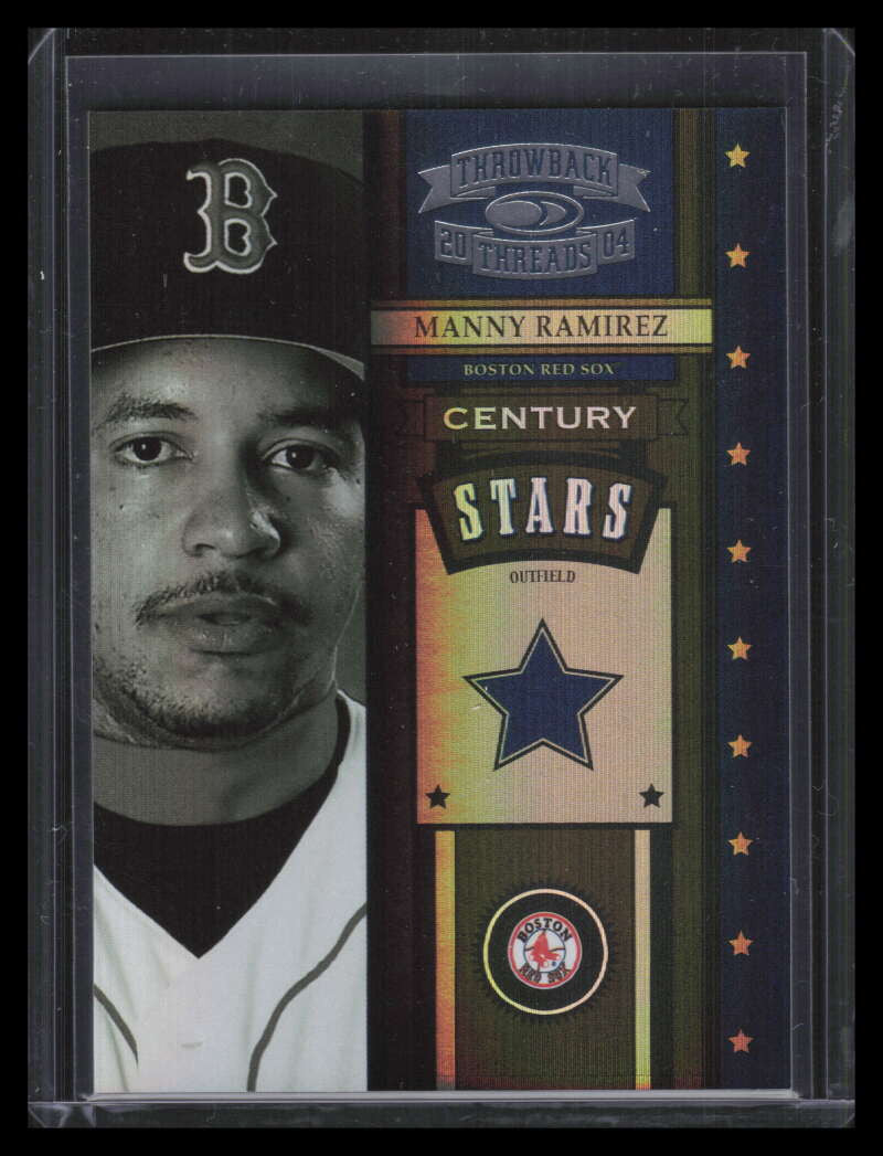 SOLD 155362 2004 Throwback Threads Century Stars Spectrum cs30 Manny Ramirez 99/100