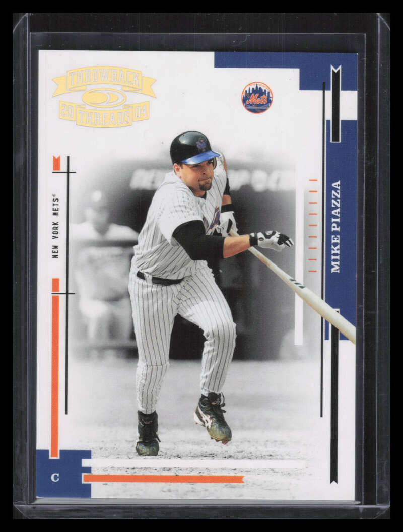 2004 Throwback Threads Gold Proof 128 Mike Piazza 18/100