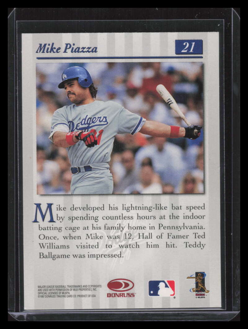 1997 Studio Silver Press Proofs 21 Mike Piazza /1500