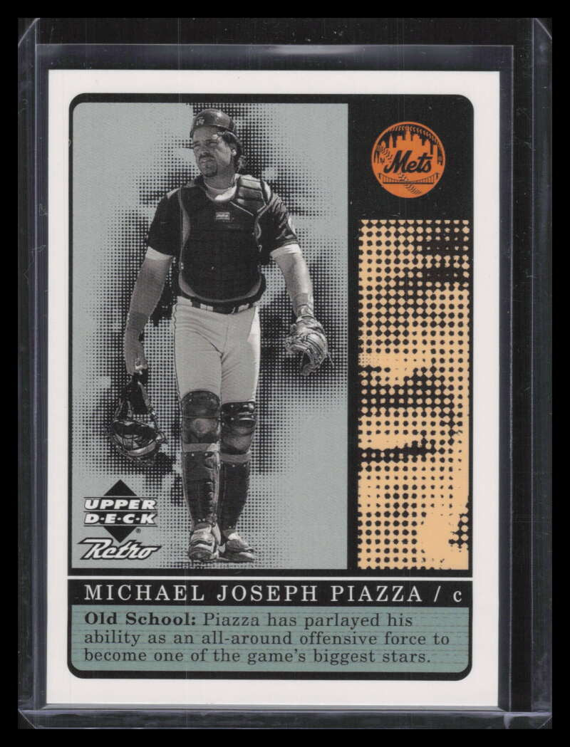 1999 Upper Deck Retro Old School/New School s11 Mike Piazza 600/1000